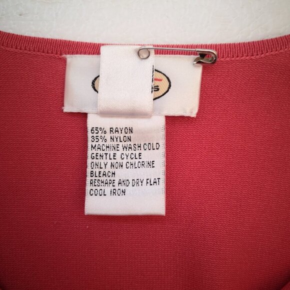 2 / $30.00 - Talbots Ladies Size Large Salmon 3/4 Length Sleeves Top - Picture 4 of 10